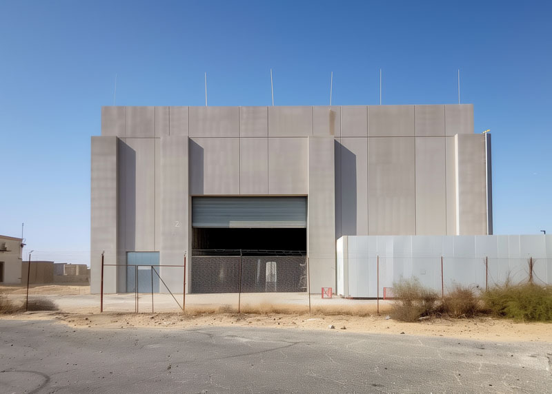 Exterior facade of Fishways RAS testing facility in Israel